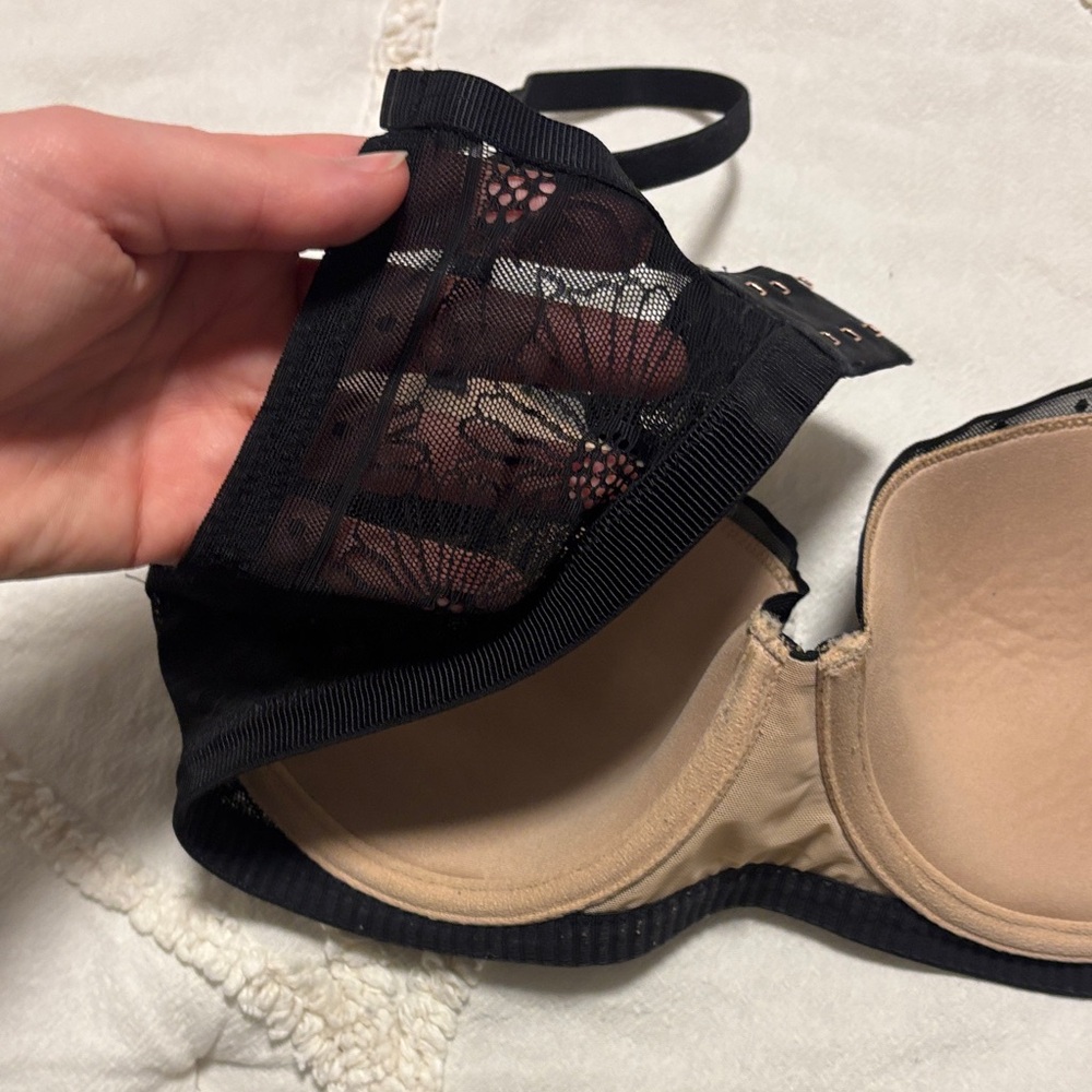Aerie Black Floral Lace Bra - Picture 4 of 5